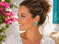 Azure Glow Studs