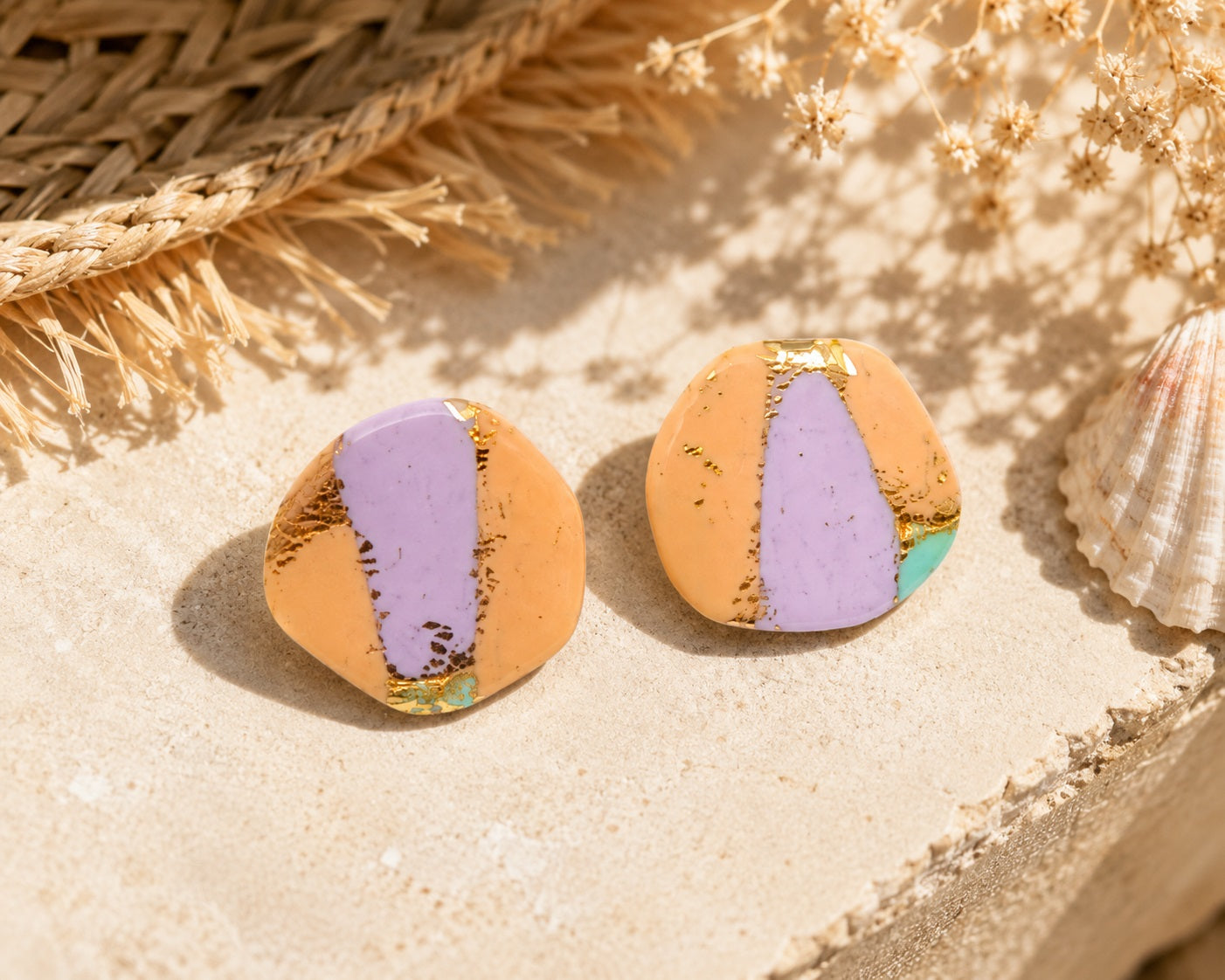 Peach Sorbet Studs